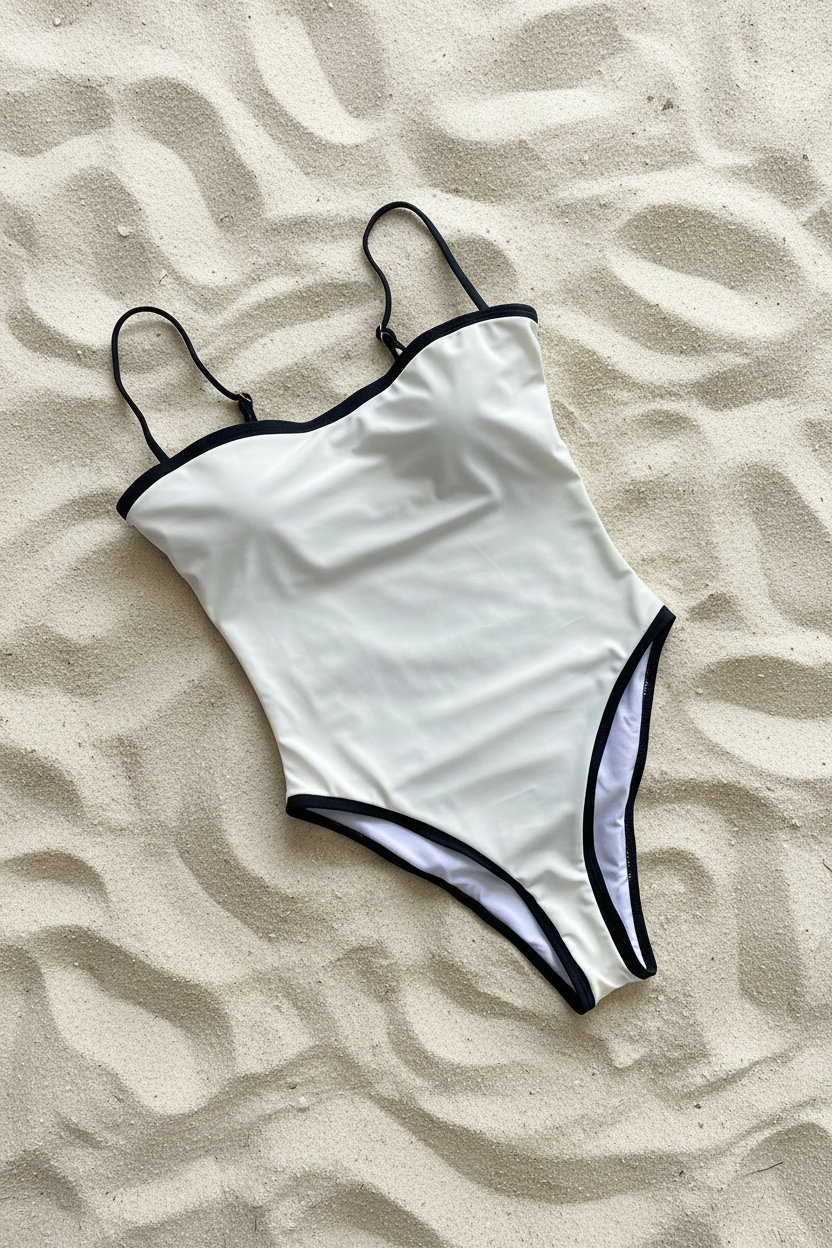 Patchwork One Piece Swimsuit