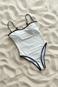 Patchwork One Piece Swimsuit